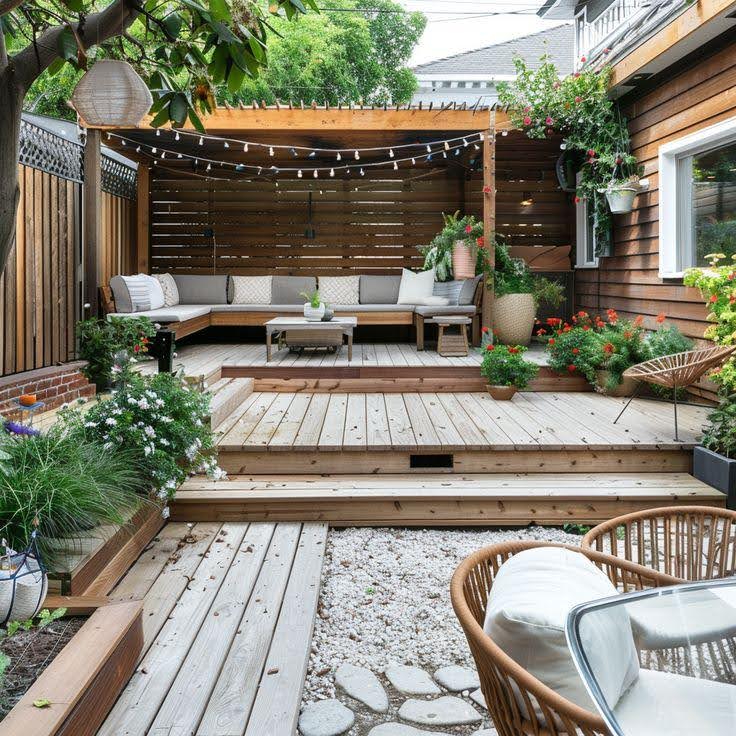 Espacios exteriores de madera