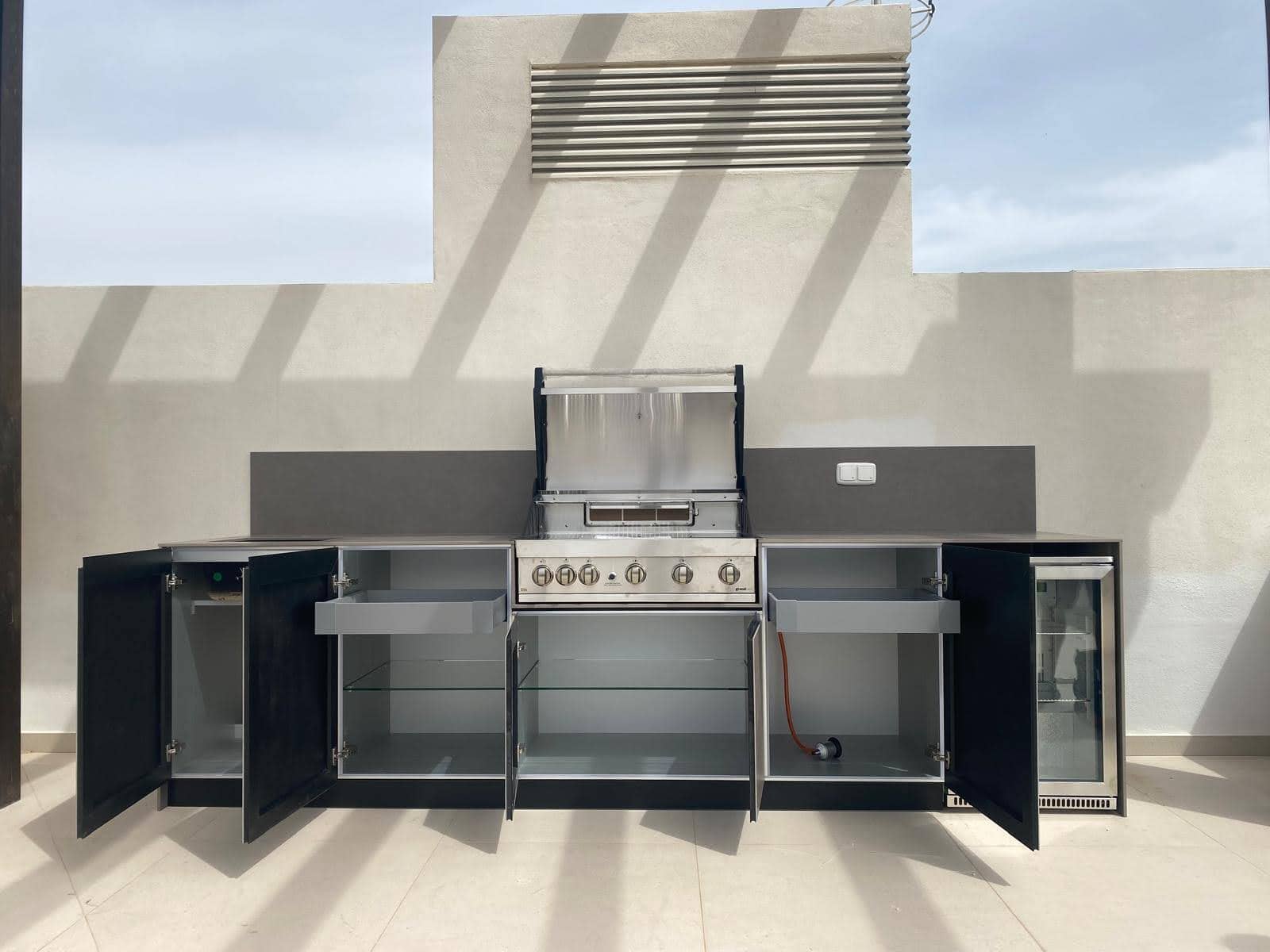 Cocinas de exterior en aluminio